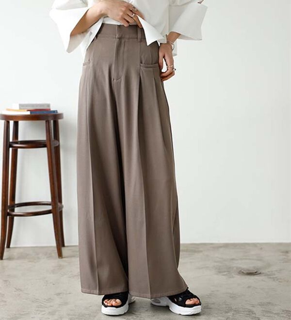 2タックデザインポケットワイドパンツ - ベルーナ【公式】 