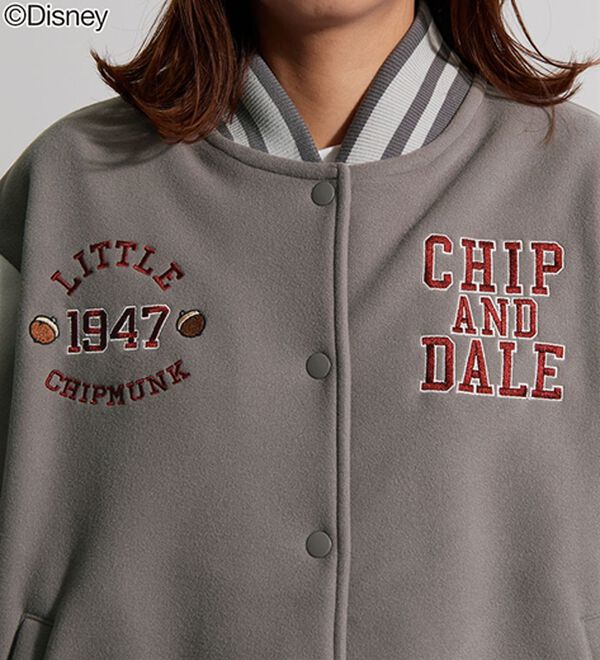 BELLUNA（ベルーナ）の「＜Ｄｉｓｎｅｙ＞【チップ＆デール】フリースボンディングスタジャン（ハーフコート）」｜詳細画像