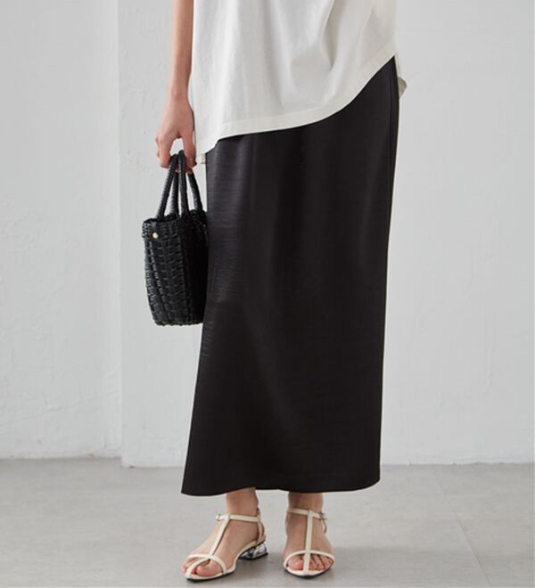 シャイニーサテンナロースカート - ベルーナ【公式】