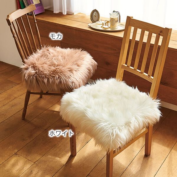 iellio（イエリオ）の「ふかふかムートン調フリース＜韓国風インテリア・チェアカバー・ソファーカバー・ラグ・チェアパッド＞（ソファーカバー）」｜詳細画像