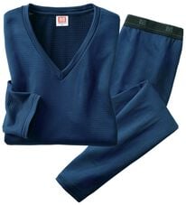 「＜ＢＶＤ＞瞬暖（Ｒ）グリッドテック上下組（メンズ肌着・インナーウェア）」