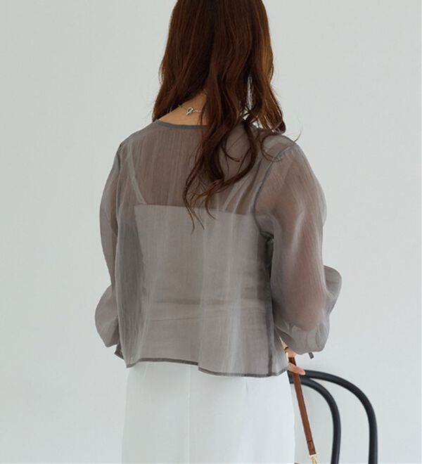 alotta（アロッタ）の「シアーブラウスカーディガン（その他カーディガン）」｜詳細画像