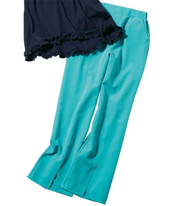 RANAN（ラナン）の「機能付センタースリットフレアーパンツ（フルレングスパンツ）」｜詳細画像