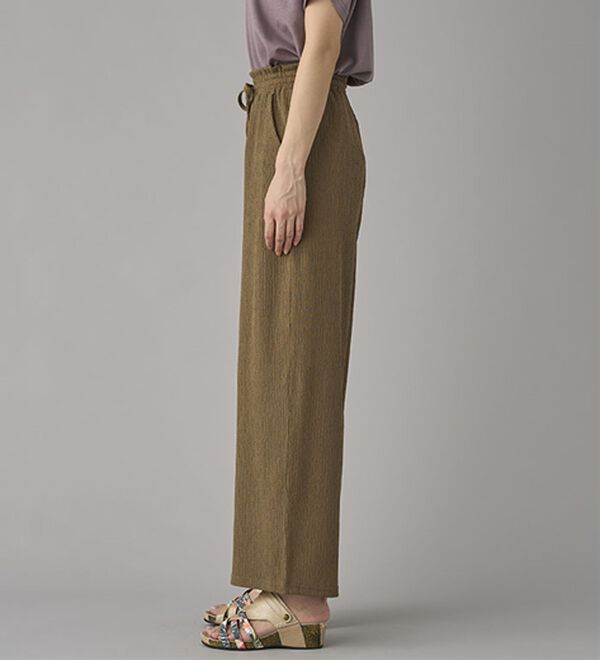 BELLUNA（ベルーナ）の「楊柳サラサラ素材イージーパンツ（フルレングスパンツ）」｜詳細画像