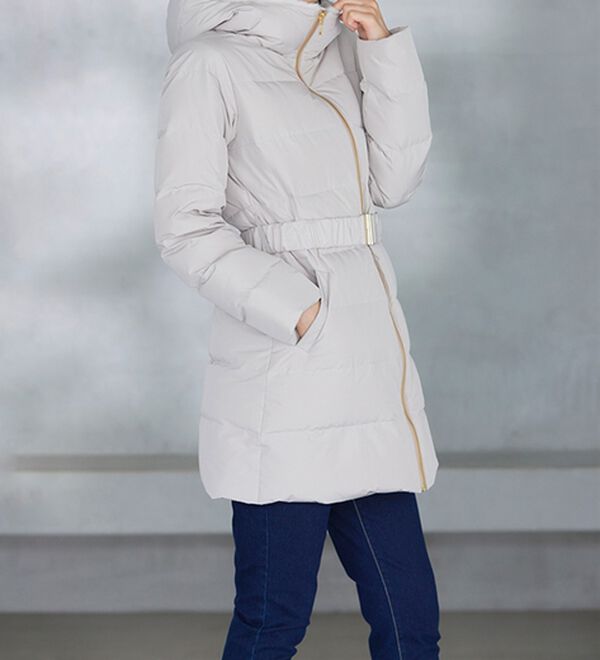 RANAN（ラナン）の「暖かファーフード使いすっきりダウンコート（ダウンコート・ジャケット・ベスト）」｜詳細画像
