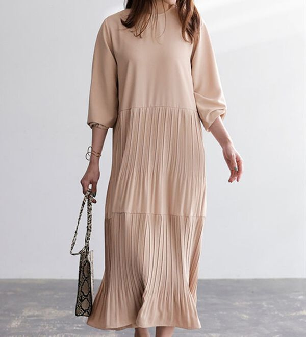 プリーツティアードワンピース - ベルーナ【公式】