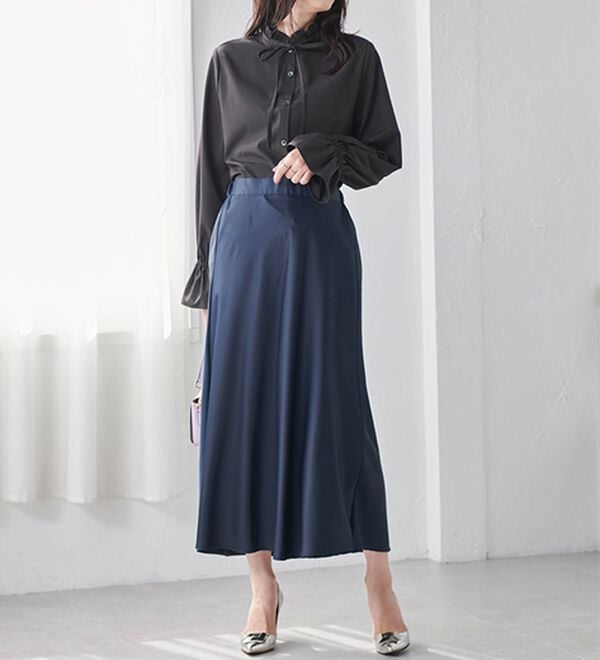 RANAN（ラナン）の「プチフリルリボン付きブラウス（ブラウス）」｜詳細画像