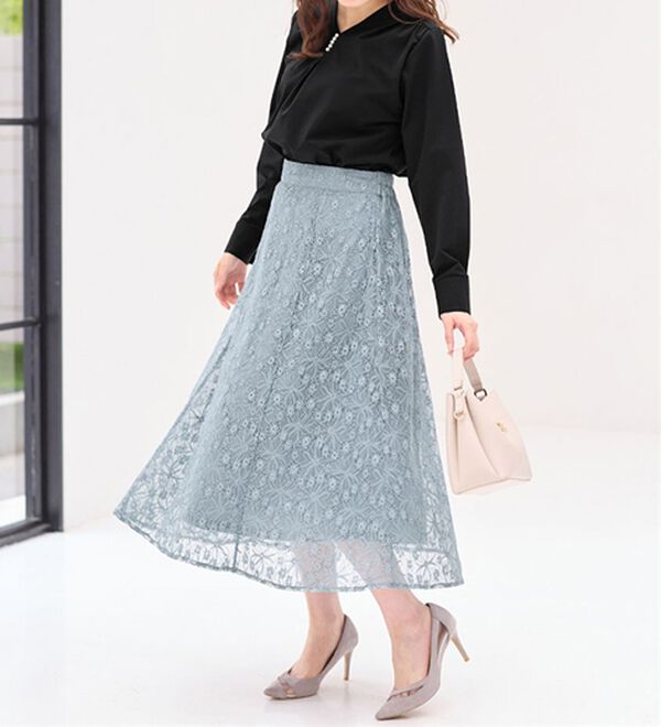 alotta（アロッタ）の「＜お客様企画＞ラメレースフレアースカート（ロングスカート）」｜詳細画像