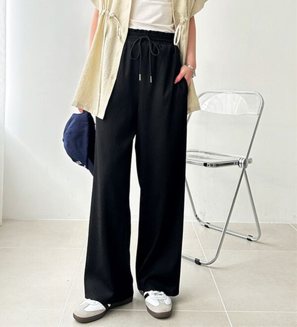 GeeRA（ジーラ）の「さらさら涼感イージーパンツ（フルレングスパンツ）」｜詳細画像