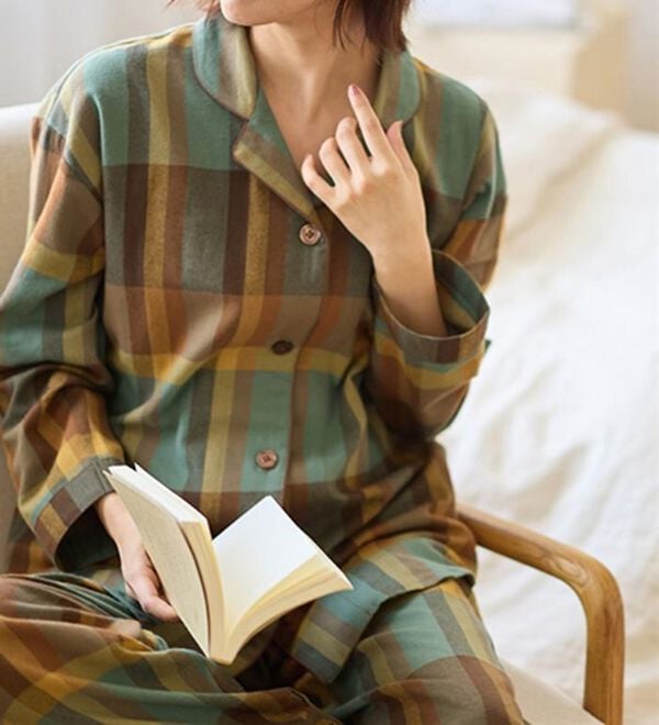 LAVIENNE（ラヴィエンヌ）の「綿１００％ふんわり柔か微起毛パジャマ（パジャマ・ルームウェア）」｜詳細画像