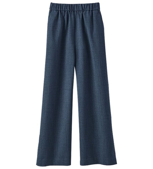 BELLUNA（ベルーナ）の「畳んでもシワにならない！麻調ワイドパンツ（ワイドパンツ・ガウチョ）」｜詳細画像