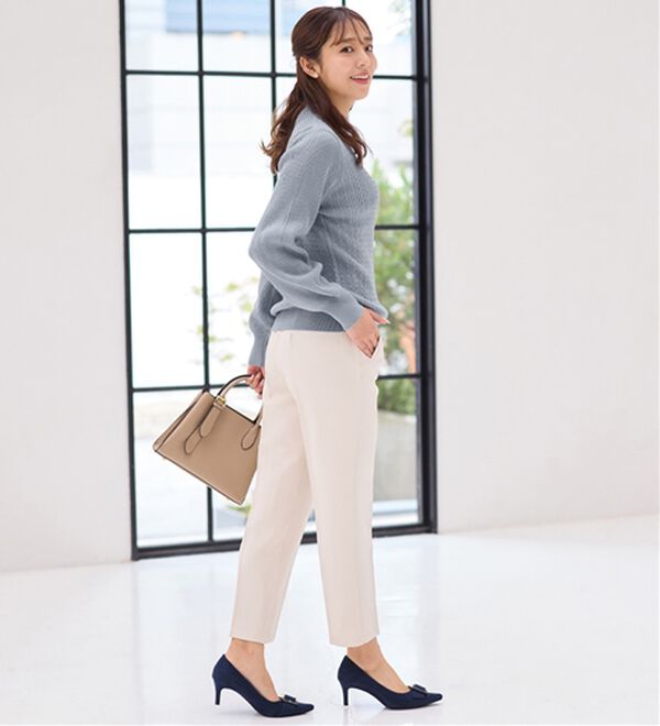 alotta（アロッタ）の「洗える！カシミヤタッチミニケーブルニット（ニット・セーター）」｜詳細画像