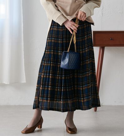 RANAN（ラナン）の「シフォンプリーツマキシスカート（ロングスカート）」