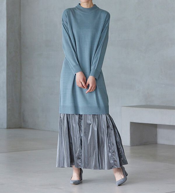 RANAN（ラナン）の「メタリックラウンドティアードスカート（ロングスカート）」｜詳細画像