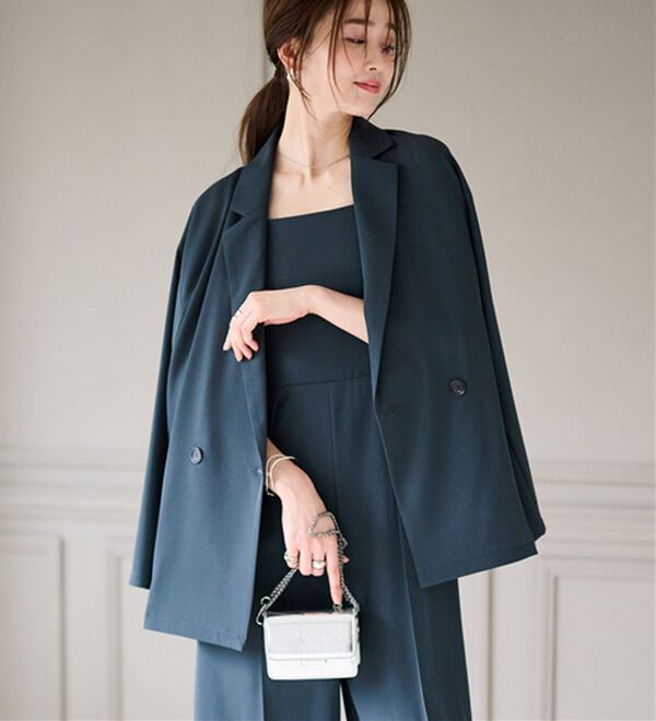 RANAN（ラナン）の「ジャケット＆サロペットドレスセット（パンツスーツ）」｜詳細画像