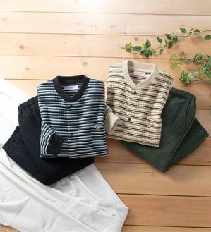 「【２着組】＜アーノルド　パーマー＞肌側綿１００％こだわりリラックスパジャマ（メンズルームウェア）」｜2着組