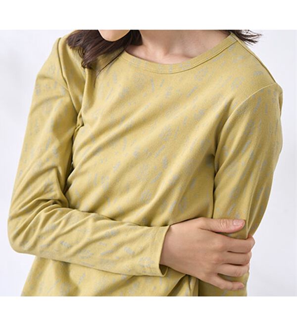 BELLUNA（ベルーナ）の「【選べる衿】肌に優しい綿１００％暖か発熱素材プルオーバー＜ベルホット　コットン＞（カットソー）」｜詳細画像