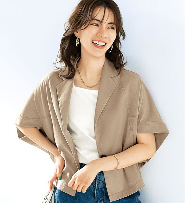 BELLUNA（ベルーナ）の「さらっと体型カバー　ワイドサマージャケット（その他ジャケット）」｜詳細画像