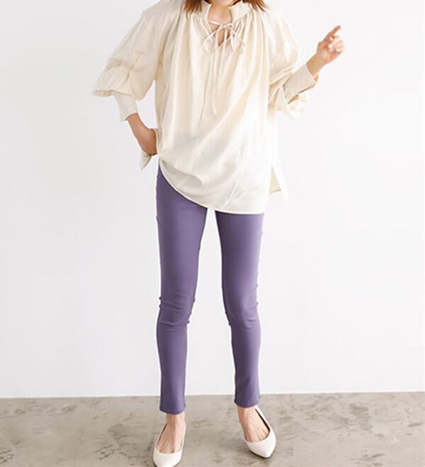 GeeRA（ジーラ）の「嬉しい機能付！美脚スキニーレギンスパンツ（フルレングスタイプ）（フルレングスパンツ）」｜詳細画像