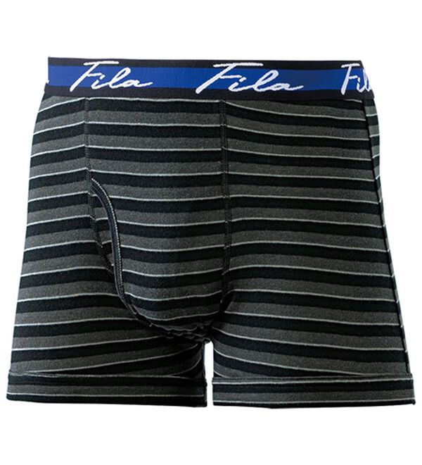 「【４枚組】＜フィラ＞ボーダー配色ボクサーパンツ（メンズボクサーパンツ）」｜詳細画像