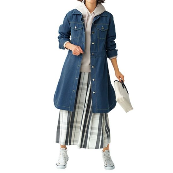 BELLUNA（ベルーナ）の「デニムなのに軽い　ロングジャケット（その他ジャケット）」｜詳細画像