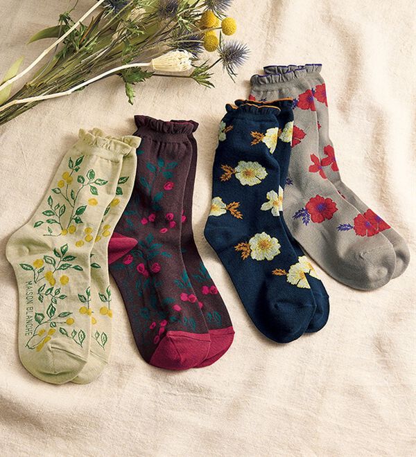 ルフラン（ルフラン）の「【２色組】＜メゾンブランシュ＞ソックス同柄２色組（靴下・ストッキング）」｜詳細画像