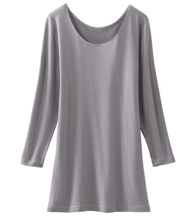 LAVIENNE（ラヴィエンヌ）の「テンセル（ＴＭ）繊維コットン混７分袖インナー（肌着・インナーウェア）」