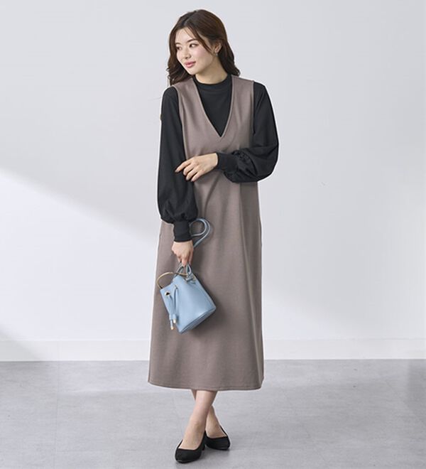 BELLUNA（ベルーナ）の「艶やかコットン１００％プルオーバー（カットソー）」｜詳細画像