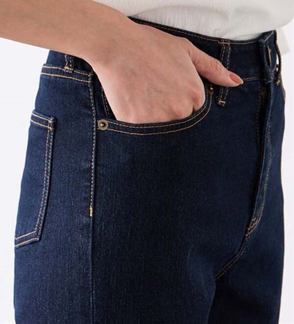 Pierrot（ピエロ）の「【Ｍ～３Ｌ】ストレッチスリムテーパードデニムパンツ（フルレングスパンツ）」｜詳細画像