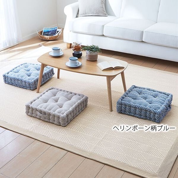 iellio（イエリオ）の「厚みたっぷりクッキー型クッション＜フロアクッション・座布団・シートクッション＞（クッション・クッションカバー）」｜詳細画像