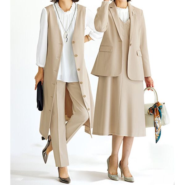 BELLUNA（ベルーナ）の「【４点セット】洗えるストレッチ！着回し自慢４点セットスーツ（その他スーツ）」｜詳細画像