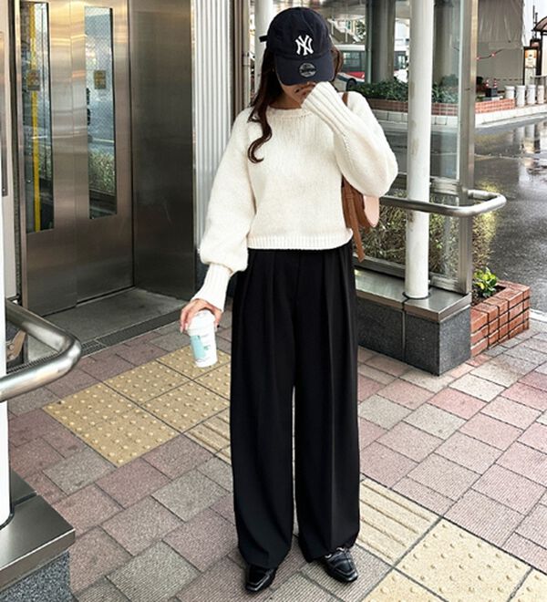 GeeRA（ジーラ）の「ボリュームスリーブショートニット（ニット・セーター）」｜詳細画像