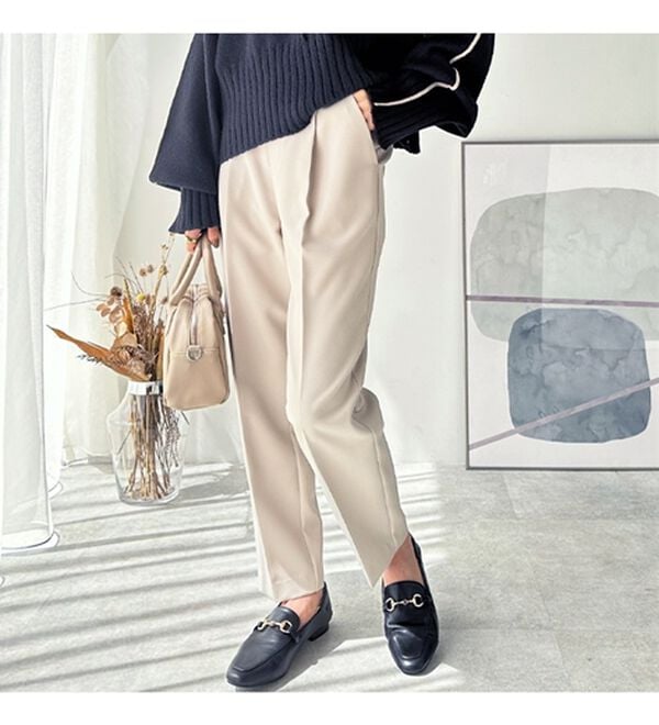 GeeRA（ジーラ）の「美脚きれい魅せ！テーパードパンツ（フルレングスパンツ）」｜詳細画像