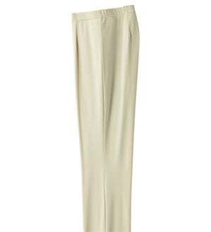 ルフラン（ルフラン）の「日本製すっきりチュニックパンツ（フルレングスパンツ）」｜ベージュ