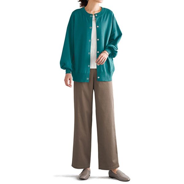 BELLUNA（ベルーナ）の「大人のほどゆるセミワイドパンツ（ワイドパンツ・ガウチョ）」｜詳細画像