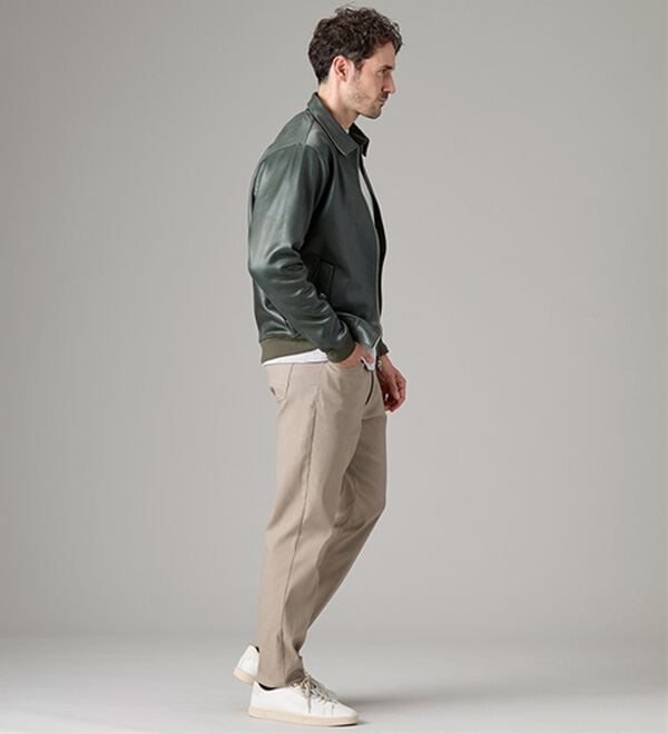 「＜コムルヴァン・オム＞フェイクレザージャケット（メンズジャケット）」｜詳細画像