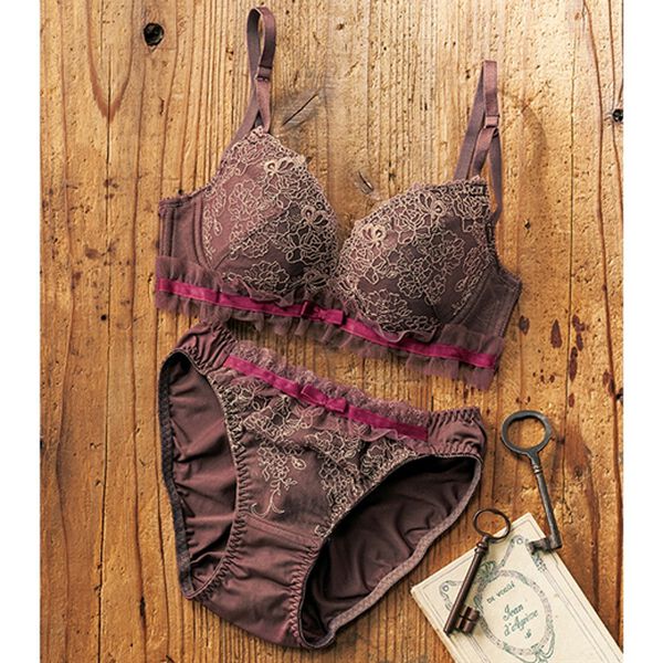 YU'NOW（ユナウ）の「ｔｏ　ｍｅｅブラジャー＆ショーツセット（ブラジャー＆ショーツセット）」｜ﾌﾞﾗｳﾝ系ﾊﾞﾀﾌﾗｲﾘﾎﾞﾝﾌﾘﾙ