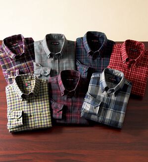 「ちくちくしにくい両面起毛ウール入りシャツ（メンズシャツ）」｜詳細画像