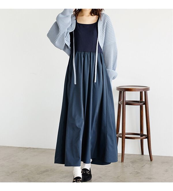 GeeRA（ジーラ）の「ニットボレロ＆ドッキングワンピースセット（ドッキングワンピース）」｜詳細画像