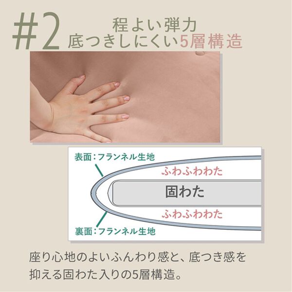 iellio（イエリオ）の「とろけるマイクロシートクッション２枚組＜抗菌防臭機能付＞（クッション・クッションカバー）」｜詳細画像
