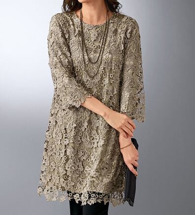 BELLUNA（ベルーナ）の「総ケミカルレースエレガントチュニック（チュニック）」