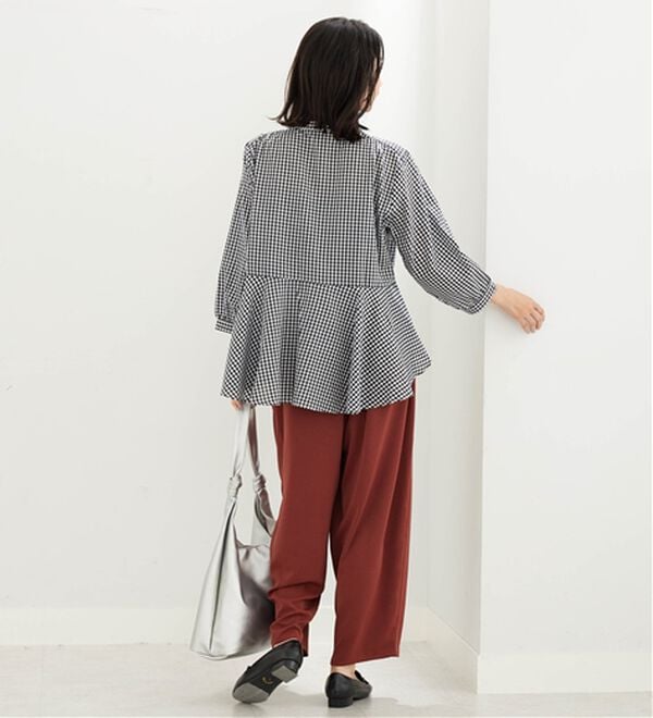 BELLUNA（ベルーナ）の「フランス綾ペプラムデザインチュニック（チュニック）」｜詳細画像
