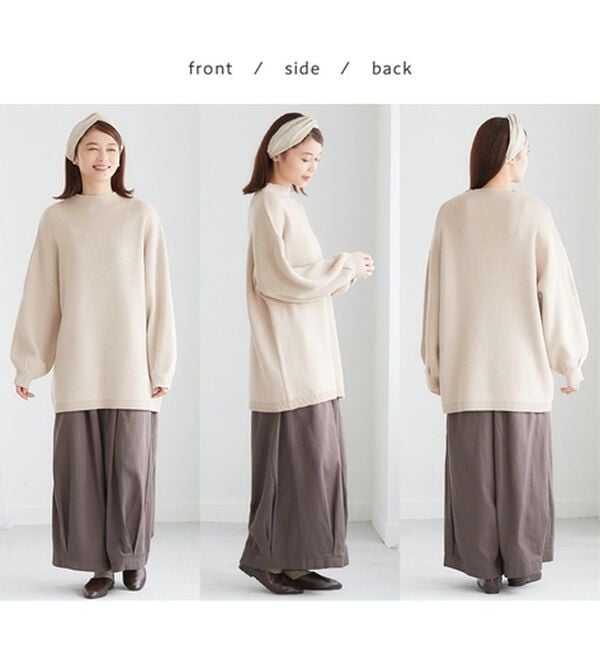 Viola e Viola（ヴィオラ エ ヴィオラ）の「ボトルネックゆるニット（ニット・セーター）」｜詳細画像