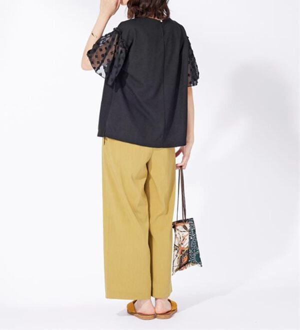 BELLUNA（ベルーナ）の「袖シアードット切替プルオーバー（カットソー）」｜詳細画像