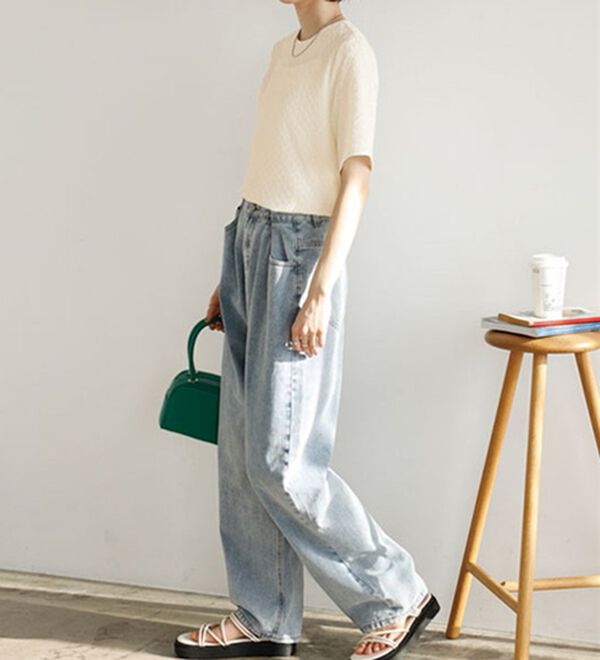 GeeRA（ジーラ）の「ふくれジャカードテクスチャーブラウス（ブラウス）」｜詳細画像