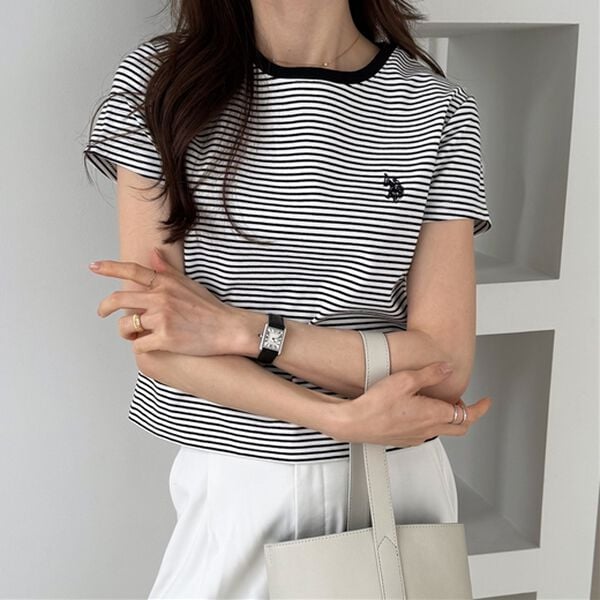 GeeRA（ジーラ）の「【ＵＳ．ＰＯＬＯ．ＡＳＳＮ】汗染み防止ミニＴシャツ（Tシャツ）」｜詳細画像