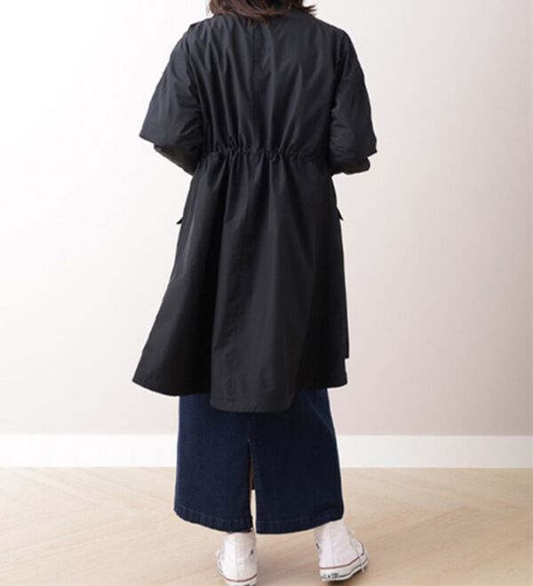 BELLUNA（ベルーナ）の「裏フリース素材スタンド衿ロング丈ブルゾン（ロングコート）」｜詳細画像