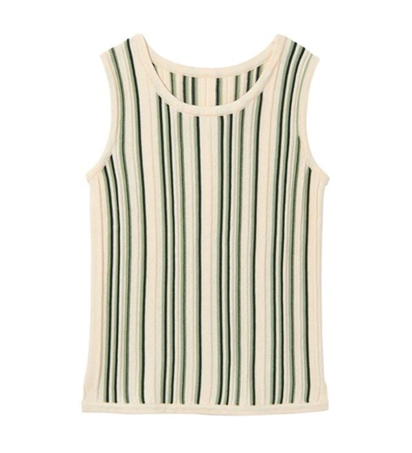 GeeRA（ジーラ）の「マルチストライプニットタンクトップ（タンクトップ・キャミソール）」｜詳細画像