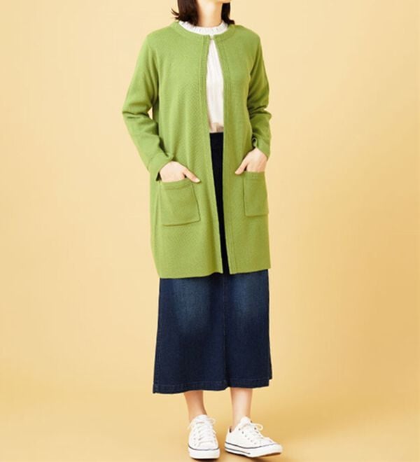 BELLUNA（ベルーナ）の「嬉しい機能付！ミラノリブカーディガン（ニットカーディガン）」｜詳細画像