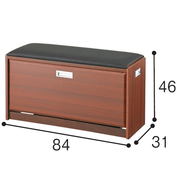 「腰かけ付シューズボックス（玄関収納・用品）」｜詳細画像